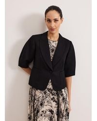 Phase Eight - Coniston Linen Blend Puff Sleeve Jacket - Lyst