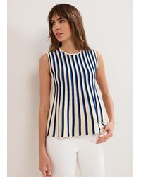 Phase Eight - Betsy Stripe Peplum Knit Top - Lyst