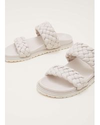 Phase Eight - 's Plaited Leather Slider - Lyst