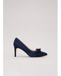 Phase Eight - Suede Bow Front Court Shoe - Lyst