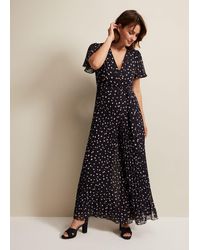Phase Eight - Alexandra Spot Pleat Jumpsuit - Lyst