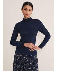 Phase Eight - Gwyneth Shimmer Knitted Jumper - Lyst
