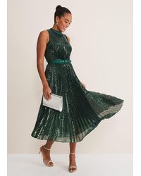 Phase Eight - Simara Sequin Pleat Dress - Lyst