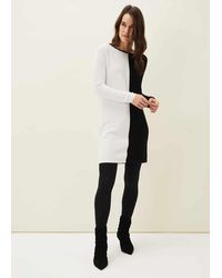 Phase Eight - 's Sherrie Ribbed Colourblock Knit Tunic Dress - Lyst