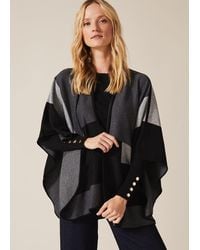 Phase Eight Nel Oversized Cape - Black