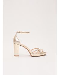 Phase Eight - Leather Strappy Platform Sandals - Lyst