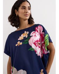 Phase Eight - Brianna Woven Front Floral Top - Lyst