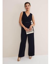 Phase Eight - 's Lissia Navy Wide Leg Jumpsuit - Lyst