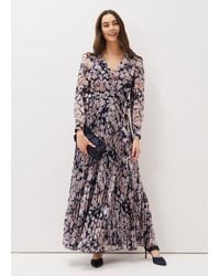 Phase Eight - 's Fredrika Floral Pleated Maxi Dress - Lyst
