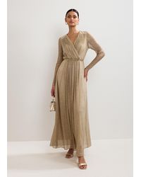 Phase Eight - Masie Metallic Jersey Maxi Dress - Lyst