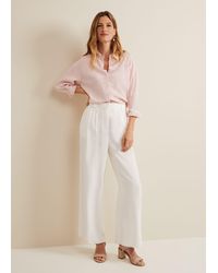 Phase Eight - 's Tyla White Wide Leg Trousers - Lyst