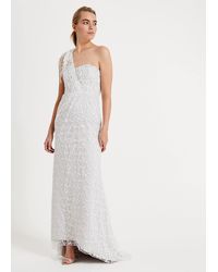 Phase Eight - 's Anabel Lace One Shoulder Wedding Dress - Lyst