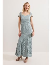 Phase Eight - Phia Tux Lace Maxi Dress - Lyst