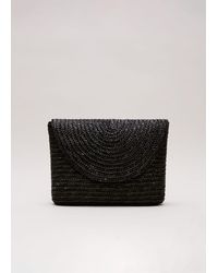 Phase Eight - 's Oversized Straw Clutch Bag - Lyst