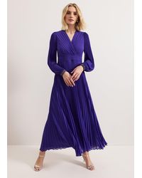 Phase Eight - Vila Beaded Pleated Maxi Dress - Lyst