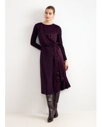 Phase Eight - Lorelei Jersey Long Sleeved Midi Dress - Lyst