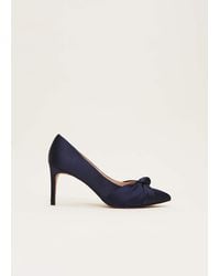 Phase Eight - Satin Knot Front Court Shoe - Lyst