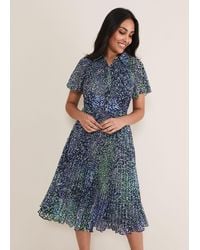 Phase Eight - Petite Amelia Ditsy Shirt Midi Dress - Lyst