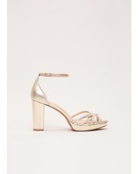 Phase Eight - Leather Strappy Platform Sandals - Lyst