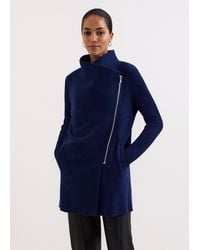 Phase Eight - Byanca Zip Knit Coat - Lyst
