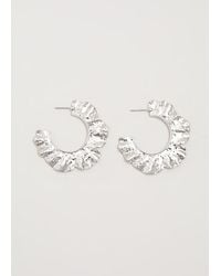 Phase Eight - Large Wavy Hoop Earrings - Lyst