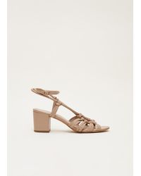 Phase Eight - Leather Ankle Strap Sandal Shoe - Lyst