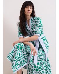 Phase Eight - Trinity Heart And Floral Midi Shirt Dress - Lyst