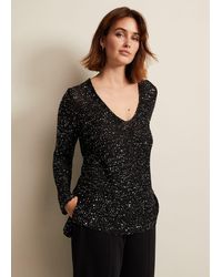 Phase Eight - 's Juanna Sequin Knitted Top - Lyst