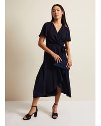 Phase Eight - 's Julissa Ruffle Wrap Midi Dress - Lyst