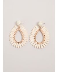 Phase Eight - Raffia Teadrop Earrings - Lyst