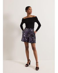 Phase Eight - Adina Sequin Short - Lyst