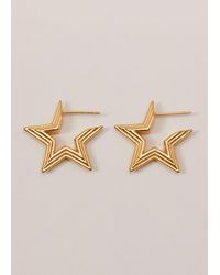 Phase Eight - Star Hoop Earrings - Lyst