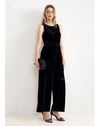 Phase Eight - Marta Velvet Wide Leg Jumpsuit - Lyst