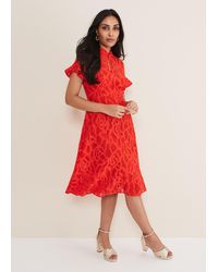 Phase Eight - Petite Lulu Lace Midi Dress - Lyst
