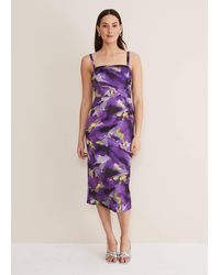 Phase Eight - Adelita Abstract Print Dress - Lyst