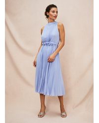 Phase Eight - Simara Pleated Midi Dress - Lyst