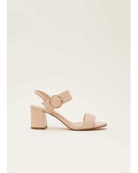 Phase Eight - Leather Buckle Sandals - Lyst