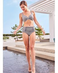 Phase Eight - September Striped Bikini Top - Lyst