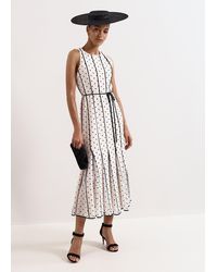 Phase Eight - Petite Kimberly Spot Midi Dress - Lyst