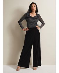 Phase Eight - Florentine Velvet Co-Ord Trousers - Lyst