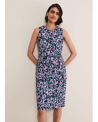 Phase Eight - Sasha Side Tie Jersey Dress - Lyst