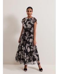 Phase Eight - Petite Jordine Floral Print Midaxi Dress - Lyst