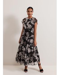 Phase Eight - 's Petite Jordine Floral Print Midaxi Dress - Lyst