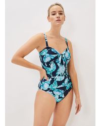 Phase Eight - Britney Palm Print Swimsuit - Lyst