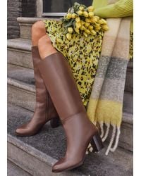 Phase Eight - Leather Knee High Boots - Lyst