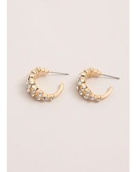 Phase Eight - Stone Double Hoop Earrings - Lyst