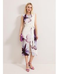 Phase Eight - Nina Placement Linen Dress - Lyst