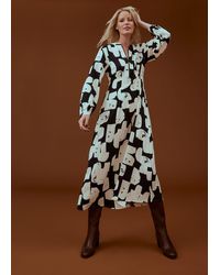 Phase Eight - 's Luana Geo Zip Front Midi Dress - Lyst