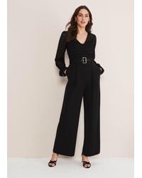 Phase Eight - Carly Lace Long Sleeve Jumpsuit - Lyst