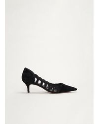 Phase Eight - Suede Cut Out Court Shoe - Lyst